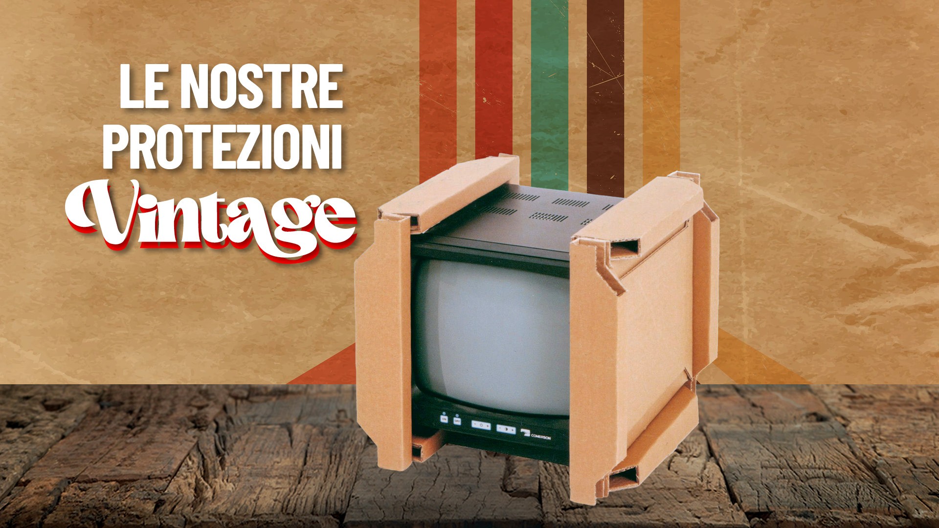 Le nostre protezioni vintage? Rigorosamente in cartone!